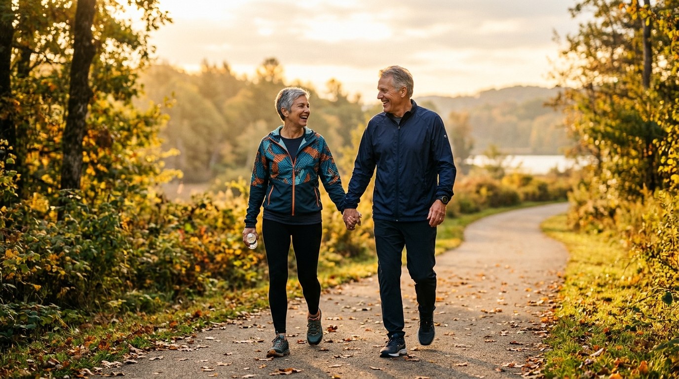 Active adults supporting nerve wellness through nutrition and lifestyle